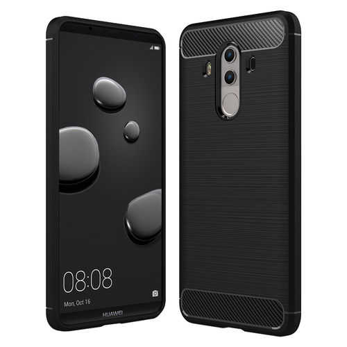 Flexi Slim Carbon Fibre Case for Huawei Mate 10 Pro - Brushed Black